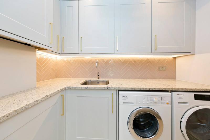 Herringbone tiles, Kew