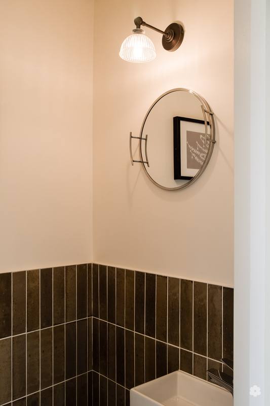 Tiled cloakroom
