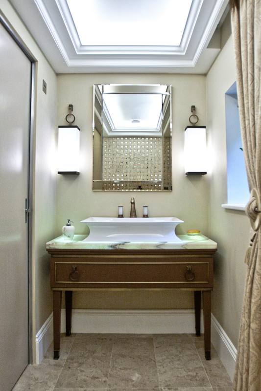 Gilded powder room